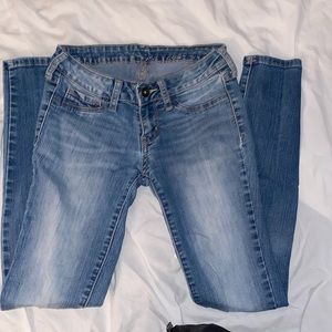 Bullhead juniors size 1 blue denim skinny